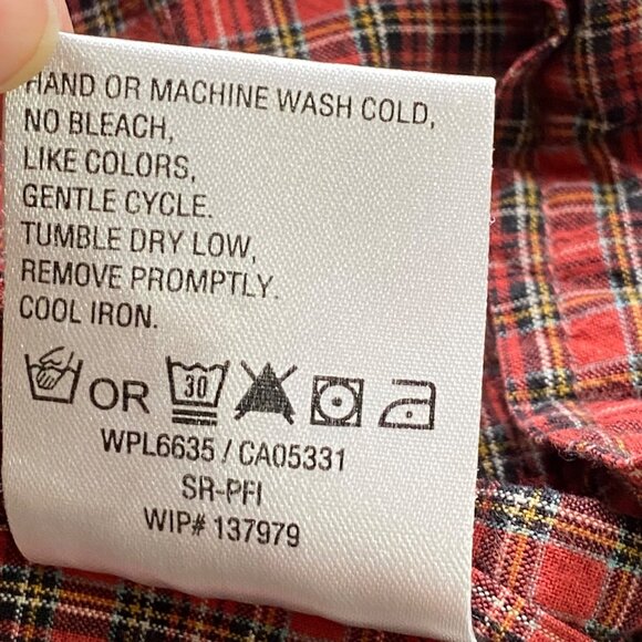 Woolrich Shirt Mens XL Red Tartan Plaid Original Outdoor Wear‎ Button-Down Hike - Picture 4 of 16